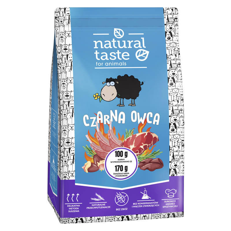 Karma Suszona Natural Taste Czarna Owca 5 Kg Dolina Noteci