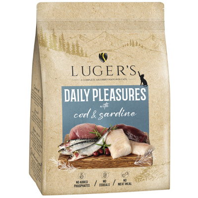 Luger’s Daily Pleasures karma suszona dla kota z dorszem i sardynką 1 kg