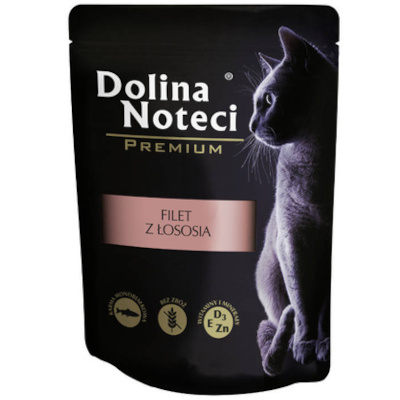 Mokra karma dla kota filet z łososia Dolina Noteci Premium 85 g