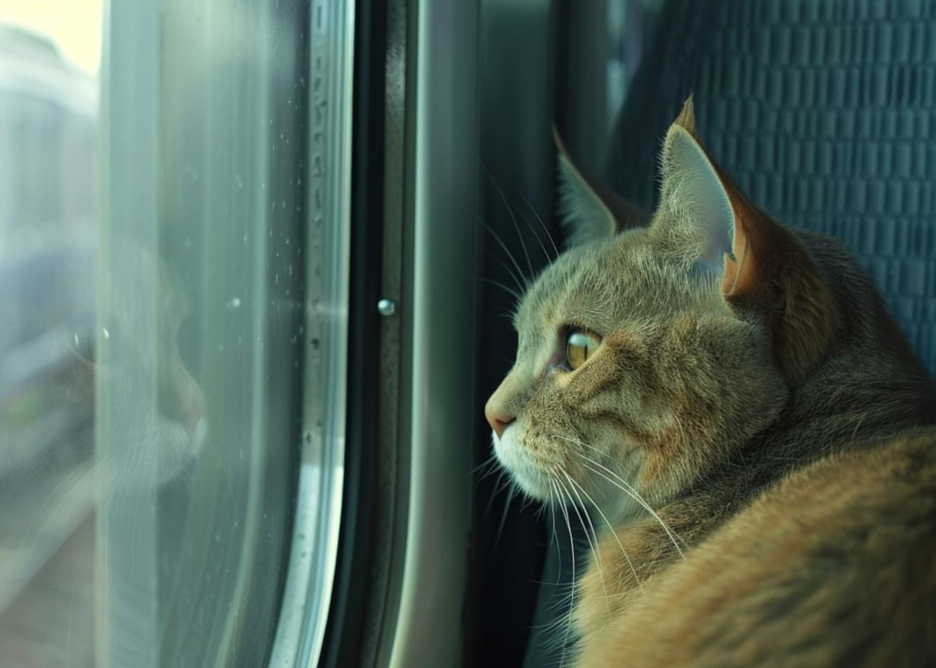 Długa podróż pociągiem z kotem - jak się przygotować?