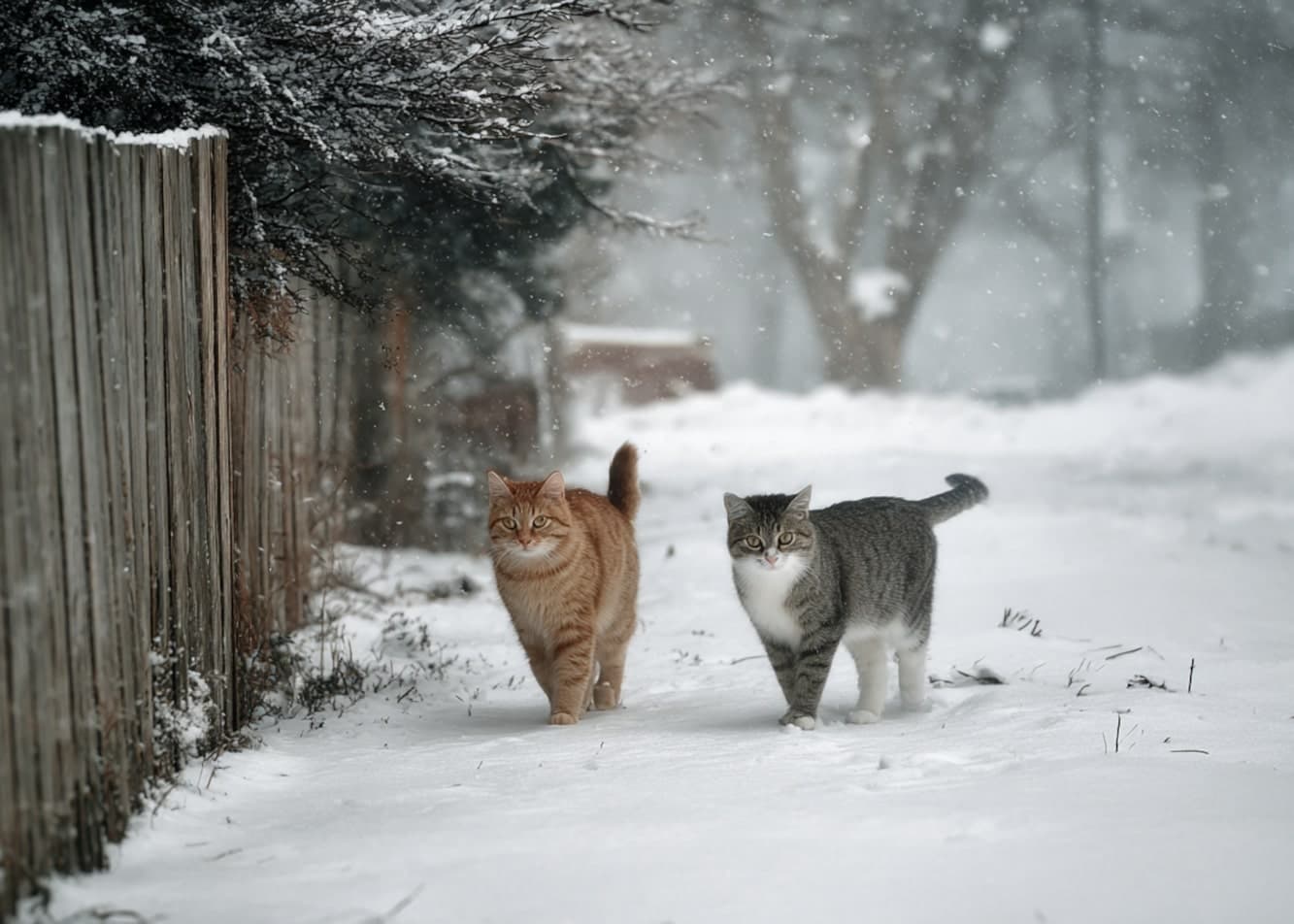 Czym karmić koty wolno żyjące i jak pomóc im przetrwać zimę?