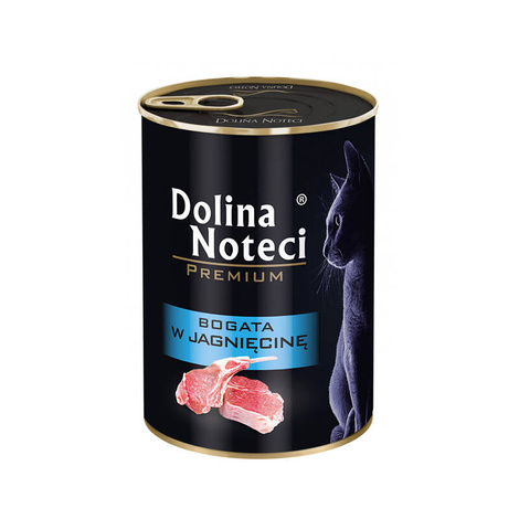 Mokra karma dla kota bogata w jagnięcinę Dolina Noteci Premium 400 g