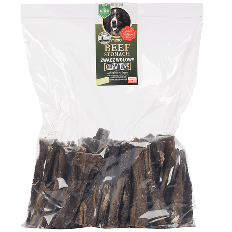 Milord Gryzak dla psa suszone żwacze wołowe krótkie 400 g
