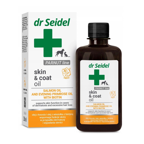 Dr Seidel Skin and Coat Oil Olej wspomagający funkcje skóry dla psa i kota 250 ml