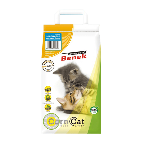 Żwirek dla kota Certech Super Benek Corn Cat Morska Bryza 14 L