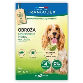 Francodex Obroża odstraszająca insekty dla psa 10 - 20 kg 60 cm
