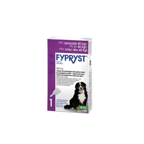 Fypryst Spot On 402 mg / 4,02 ml dla Psów 40 - 60 kg 1 Pipeta