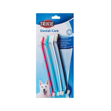 Trixie szczoteczki dwustronne do zębów dla psa lub kota 4 szt.