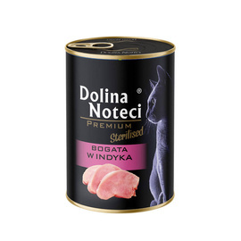 Mokra karma dla kota po sterylizacji bogata w indyka Dolina Noteci Premium 400 g