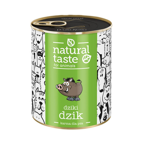 Mokra karma dla psa Natural Taste Dziki Dzik – danie z dzika 800 g