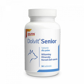 Dolfos Dolvit Senior Suplement witaminy dla starszych psów 90 tabletek