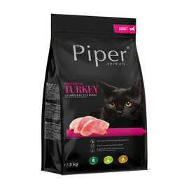 Karma sucha dla kota Piper Animals ze świeżym indykiem 3 kg