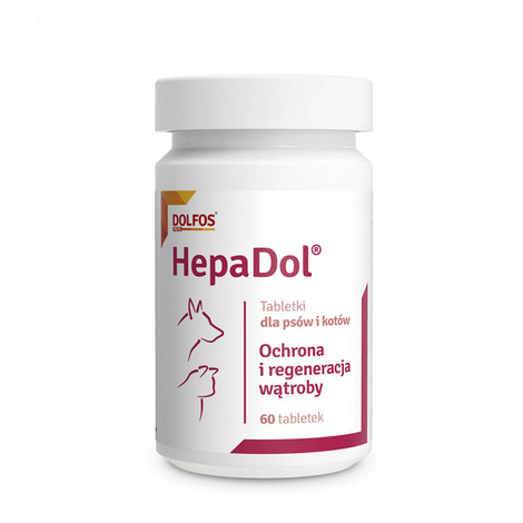 Dolfos Hepadol ochrona i regeneracja wątroby dla psa i kota 60 tabl.