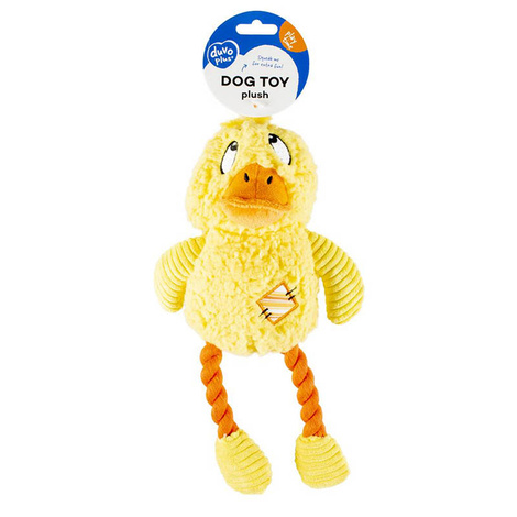 DUVO+ Zabawka pluszowa dla psa Silly Kaczka Żółta