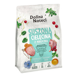 Karma suszona dla psa Dolina Noteci Premium dla dorosłych psów małych ras – cielęcina z perliczką 3 kg