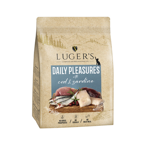 Luger’s Daily Pleasures karma suszona dla kota z dorszem i sardynką 1 kg