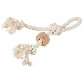 Zolux Wild Zabawka sznurowa z uchwytem, z drewnianym krążkiem