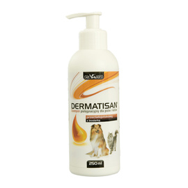 Dermatisan Szampon przeciwłojotokowy z biosiarką dla psa i kota 250 ml