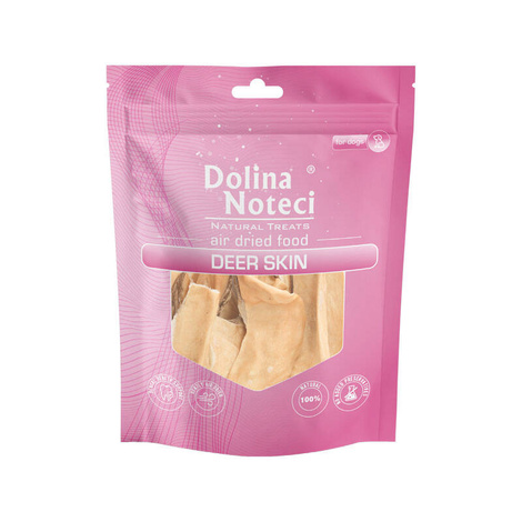 Dolina Noteci Natural Treats Deer Skin skóra jelenia przysmak dla psa 100 g