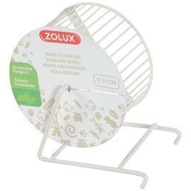 Zolux Kołowrotek metalowy dla gryzoni beżowy 11 cm