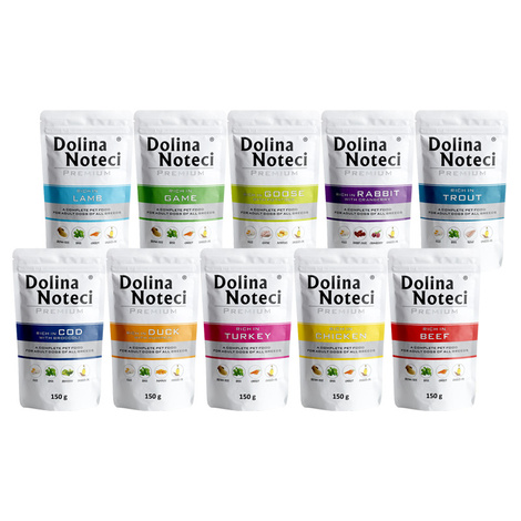 Mokra karma dla psa Dolina Noteci Premium Mix 10 x 150 g