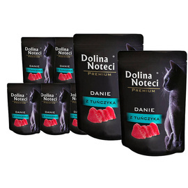 Mokra karma dla kota Dolina Noteci Premium danie z tuńczyka 10 x 85 g + DNP danie z tuńczyka 85 g gratis