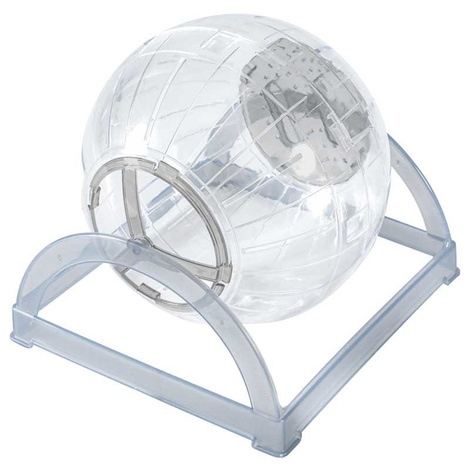 Zolux 2w1 Kula kołowrotek do ćwiczeń dla chomika i myszy szara 18 cm