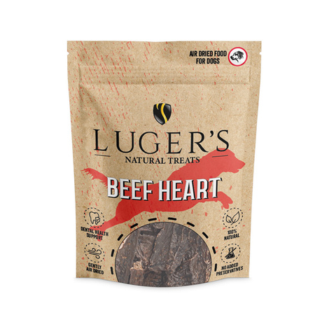 Luger's Natural Treats Przysmak dla psa serca wołowe 100 g