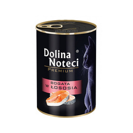 Mokra karma dla kota bogata w łososia Dolina Noteci Premium 400 g