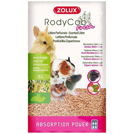 Podściółka roślinna Zolux RodyCob Fresh jeżyna-liczi 5l