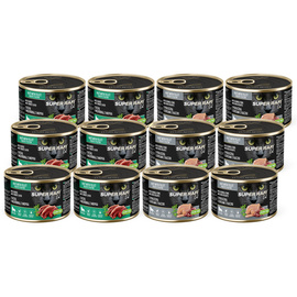 Karma mokra dla kotów sterylizowanych Super Rafi Cat mix smaków zestaw 12 x 185 g