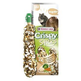 2 kolby ryżowo-warzywne dla chomików i szczurów Versele Laga Crispy Sticks Hamsters-Rat Rice&Vegetables 110g