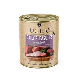 Karma mokra dla psa Luger's Daily Pleasures z królikiem i żurawiną 800 g