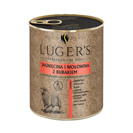 Karma mokra dla psa Luger’s jagnięcina i wołowina z burakiem 800 g