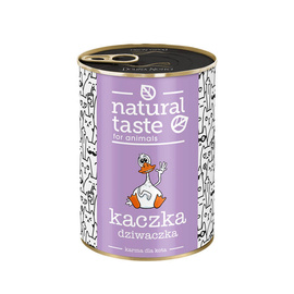 Mokra karma dla kota Natural Taste Kaczka Dziwaczka – danie z kaczki 400 g