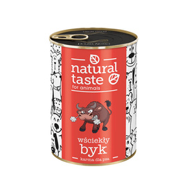 Mokra karma dla psa Natural Taste Wściekły Byk – danie z wołowiny 400 g