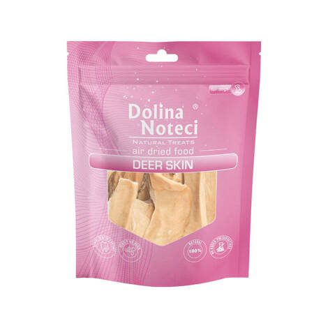 Dolina Noteci Natural Treats Deer Skin skóra jelenia przysmak dla psa 100 g