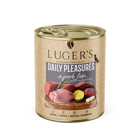 Karma mokra dla psa Luger's daily pleasures ze schabem wieprzowym, ziemniakiem i pietruszką 800 g