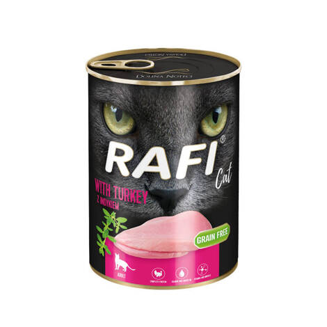 Mokra karma dla kota Rafi Cat Adult z indykiem 400 g