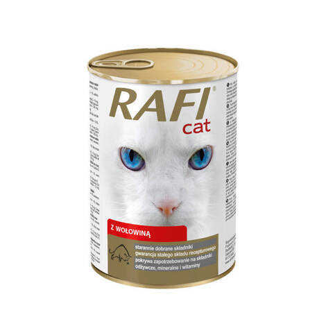 Mokra karma dla kota Rafi Cat z wołowiną 415 g 